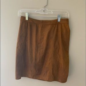 Never before worn Brown Suede skirt